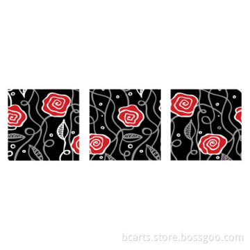 Hot selling beautiful pictures for fabric painting flower abstract painting